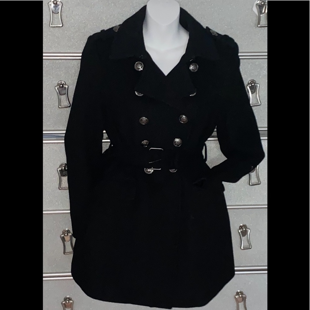 FOREVER 21 WOMENS COAT SIZE MEDIUM MILITARY STYLE